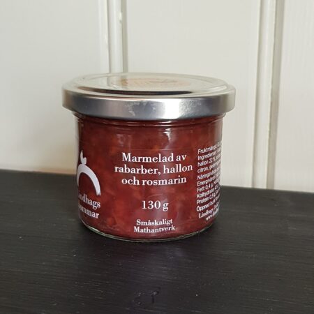Rabarber & Hallon - Marmelad med Rosmarin